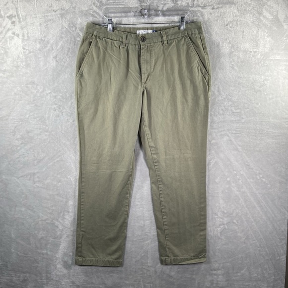Peter Manning Other - Peter Manning Pants men's 35x28 Chino Classic Fit Green Flat Front Casual Cotton